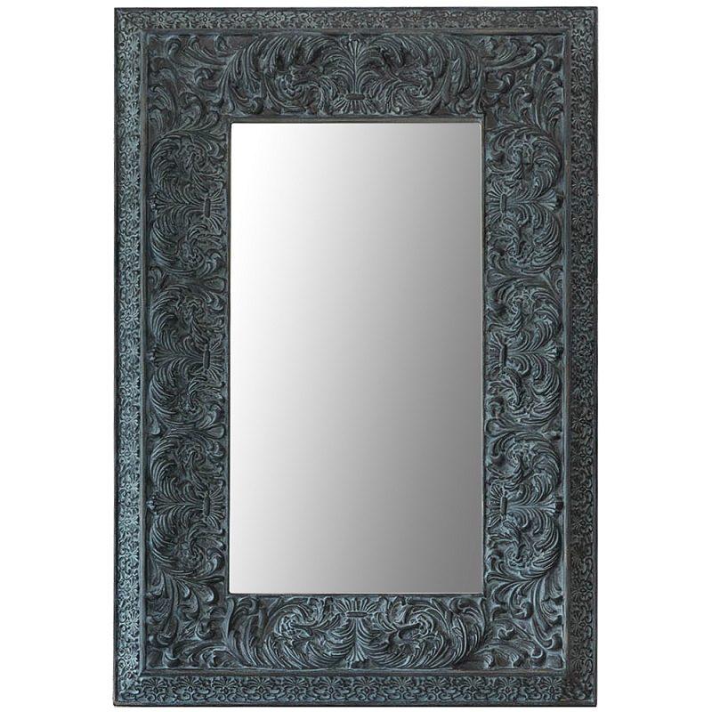 Настенное зеркало Benjamin Mirror Бирюзовый Темно-синий Настенное зеркало Benjamin Mirror Бирюзовый Темно-синий в Липецке | Loft Concept