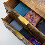 Прикроватная тумба с фактурным фасадом Termite варинант исполнения - 5 | Loft Concept в Липецке