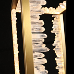 Настольная лампа прямоугольная с декоративными элементами в виде кристаллов Smooth Shine варинант исполнения - 3 | Loft Concept в Липецке