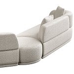 Угловой диван Calypso с поворотным механизмом и пуфом   варинант исполнения - 5 | Loft Concept в Липецке