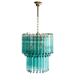 Дизайнерская люстра Blue Lagoon glass бирюзовое стекло  варинант исполнения - 2 | Loft Concept в Липецке