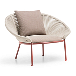 Дизайнерское уличное кресло с веревочной спинкой PETALO Armchair варинант исполнения - 2 | Loft Concept в Липецке