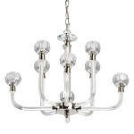 Люстра с 8-ю лампами и гранеными стеклянными плафонами Prism Gala варинант исполнения - 1 | Loft Concept в Липецке