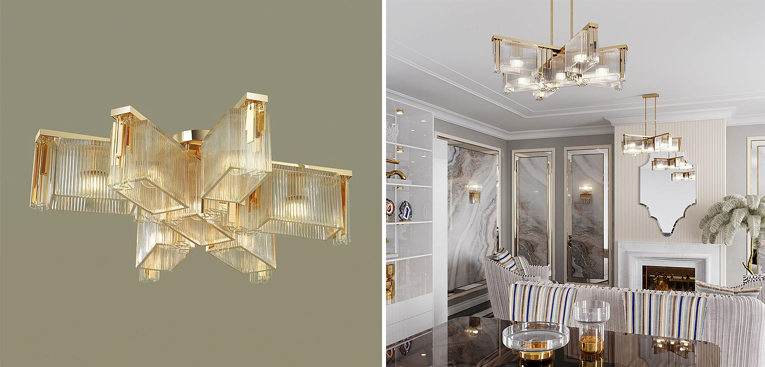 Люстра Madelen Gold Chandelier 7 Люстра Madelen Gold Chandelier 7 - Loft-Concept в Липецке