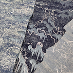 Мебельная ткань Вышивка серый цвет 130 см T2-39 варинант исполнения - 3 | Loft Concept в Липецке