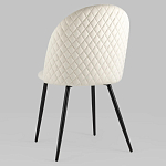 Мягкий стул в бежевом велюре Miruna Chair варинант исполнения - 5 | Loft Concept в Липецке