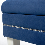 Мягкая банкетка с зоной для хранения Casket Blue варинант исполнения - 3 | Loft Concept в Липецке