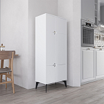 Комод белый с 4-мя дверцами на металлических ножках SPARK MULTIPURPOSE CABINET WHITE варинант исполнения - 3 | Loft Concept в Липецке