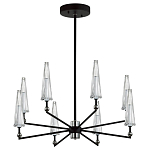 Люстра с прозрачными плафонами из стекла Umbrella варинант исполнения - 1 | Loft Concept в Липецке