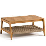 Стол журнальный для сада из акации Breathe Nature варинант исполнения - 1 | Loft Concept в Липецке