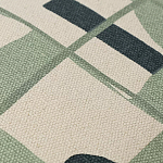 Подушка декоративная зеленого цвета с геометрическим рисунком Divine Abstractions варинант исполнения - 2 | Loft Concept в Липецке