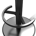 Барный стул вращающийся со спинкой и подлокотниками Douglas Rhombus Синий Велюр варинант исполнения - 4 | Loft Concept в Липецке