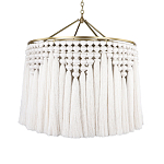 Люстра белая плетеная с кисточками Boho Tassel Chandelier варинант исполнения - 1 | Loft Concept в Липецке