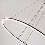 Светодиодная люстра Black LED Circle and Ball Lamp варинант исполнения - 5 | Loft Concept в Липецке