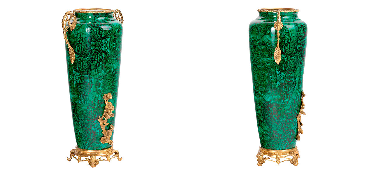Ваза фарфоровая высокая малахит Malachite Ваза фарфоровая высокая малахит Malachite - Loft-Concept в Липецке