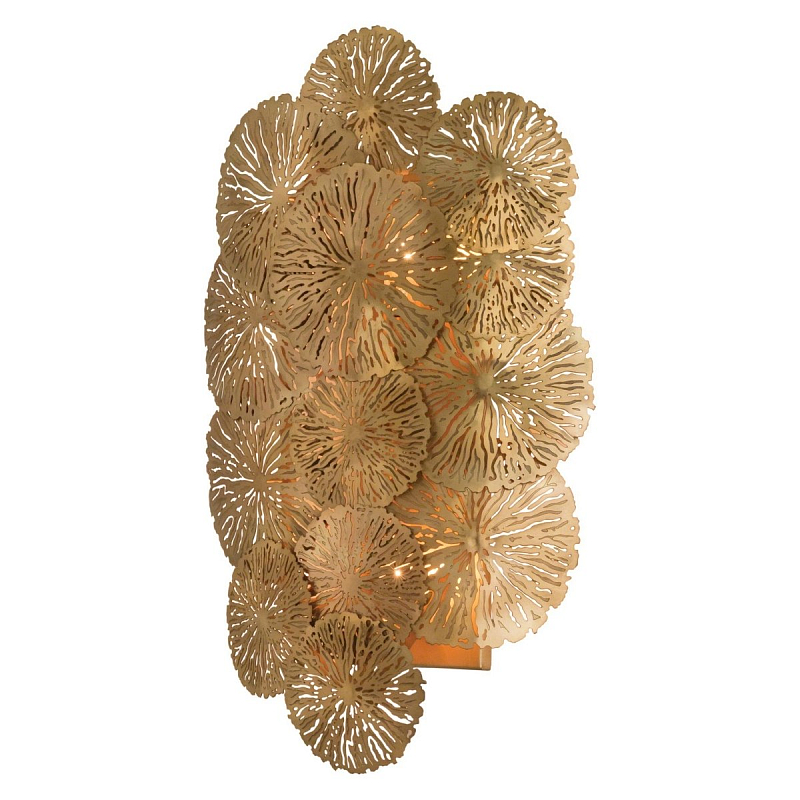 Бра GLOBAL VIEWS LILY PAD WALL SCONCE Золотой Бра GLOBAL VIEWS LILY PAD WALL SCONCE Золотой в Липецке | Loft Concept