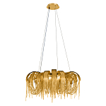 Люстра круглая подвесная с металлическими дугами и длинными цепочками 80 см Atlantis Chain варинант исполнения - 10 | Loft Concept в Липецке