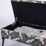 Банкетка с принтом из журавлей Crane варинант исполнения - 5 | Loft Concept в Липецке