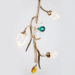 Подвесной светильник с хрустальными плафонами и декором Alvere Crystal Hanging Lamp варинант исполнения - 3 | Loft Concept в Липецке