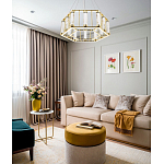 Люстра в форме шестиугольника с хрустальным декором Agace Crystal Chandelier варинант исполнения - 2 | Loft Concept в Липецке