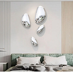 Абстрактная скульптура на стену в виде капли воды Water Outline варинант исполнения - 6 | Loft Concept в Липецке