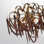 Люстра подвесная с переплетенными металлическими лентами и цепочками Atlantis Chain варинант исполнения - 3 | Loft Concept в Липецке