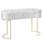 Консоль овальная на золотистых фигруных ножках Wall Console варинант исполнения - 1 | Loft Concept в Липецке