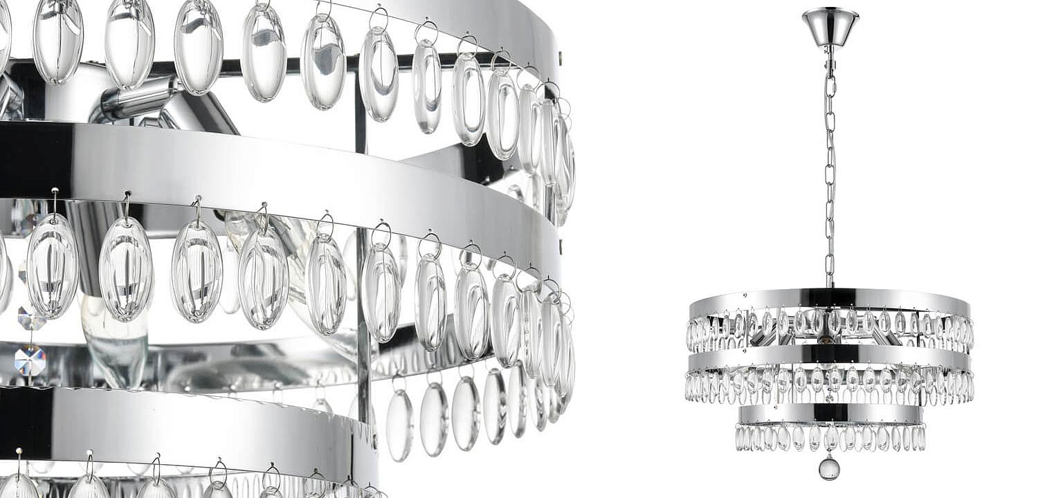 Люстра Oberon Chandelier chrome 50 Люстра Oberon Chandelier chrome 50 - Loft-Concept в Липецке