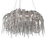 Люстра круглая подвесная с металлическими дугами и длинными цепочками 80 см Atlantis Chain варинант исполнения - 7 | Loft Concept в Липецке