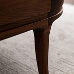 Кофейный стол овальный из дерева с 2-мя ящиками Coffee Walnut Table варинант исполнения - 10 | Loft Concept в Липецке