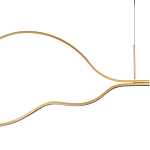 Подвесной светильник волнообразный изогнутый на двух тросах 103 см Spiral Lighting варинант исполнения - 2 | Loft Concept в Липецке