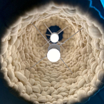 Вязаный подвесной светильник из шерсти Dome Wool Lamp  варинант исполнения - 5 | Loft Concept в Липецке