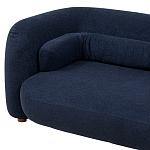 Дизайнерский двухместный диван с мягкими спинкой и подлокотниками синий Madelaine Sofa Blue варинант исполнения - 4 | Loft Concept в Липецке