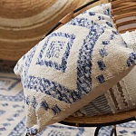 Чехол на подушку с узором в этно-стиле Blue Ikat варинант исполнения - 6 | Loft Concept в Липецке
