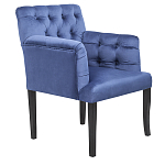 Кресло Addison Chic Armchair deep blue velour варинант исполнения - 1 | Loft Concept в Липецке