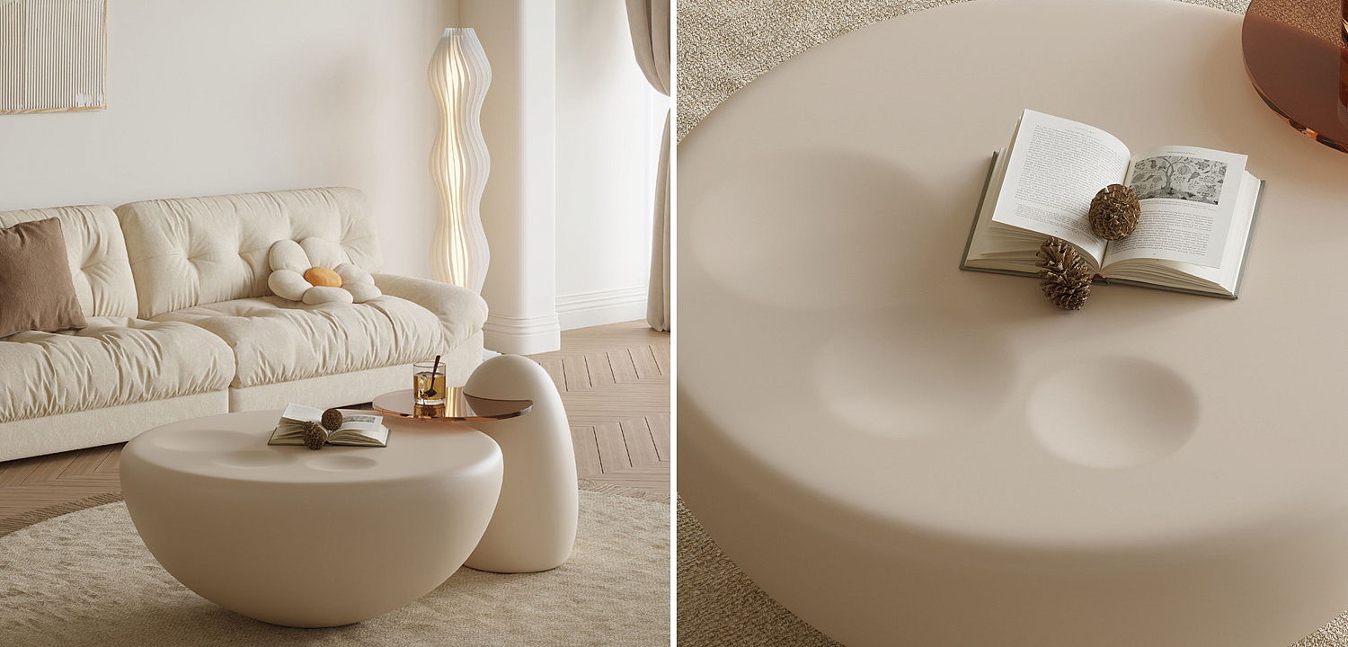Комплект из 2-х кофейных столов Luis Round Coffee Tables Комплект из 2-х кофейных столов Luis Round Coffee Tables - Loft-Concept в Липецке
