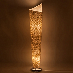 Торшер из перламутра на металлическом каркасе Indonesian Lamps варинант исполнения - 4 | Loft Concept в Липецке