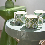 Приставной стол из керамики Manufacto Gray-green варинант исполнения - 7 | Loft Concept в Липецке