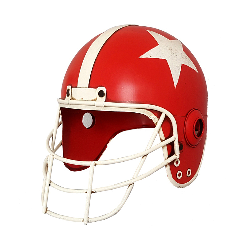 Аксессуар на стену Helmet with Star Red Красный Белый Аксессуар на стену Helmet with Star Red Красный Белый в Липецке | Loft Concept