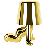 Настольная лампа фигурная цвета золото с гладким абажуром Высота 17 см Sophia варинант исполнения - 4 | Loft Concept в Липецке