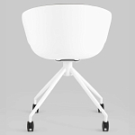 Офисное кресло из пластика с мягким сиденьем Eggshell Grey варинант исполнения - 5 | Loft Concept в Липецке