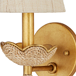 Бра из кованого железа с отделкой плетеной веревкой и сусальным золотом Parisian Style варинант исполнения - 2 | Loft Concept в Липецке