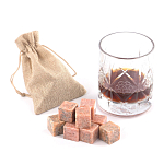 Камни для охлаждения виски из розового мрамора Natural Stone Cube варинант исполнения - 5 | Loft Concept в Липецке
