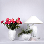 Настольная лампа керамическая с абажуром Valencia варинант исполнения - 3 | Loft Concept в Липецке
