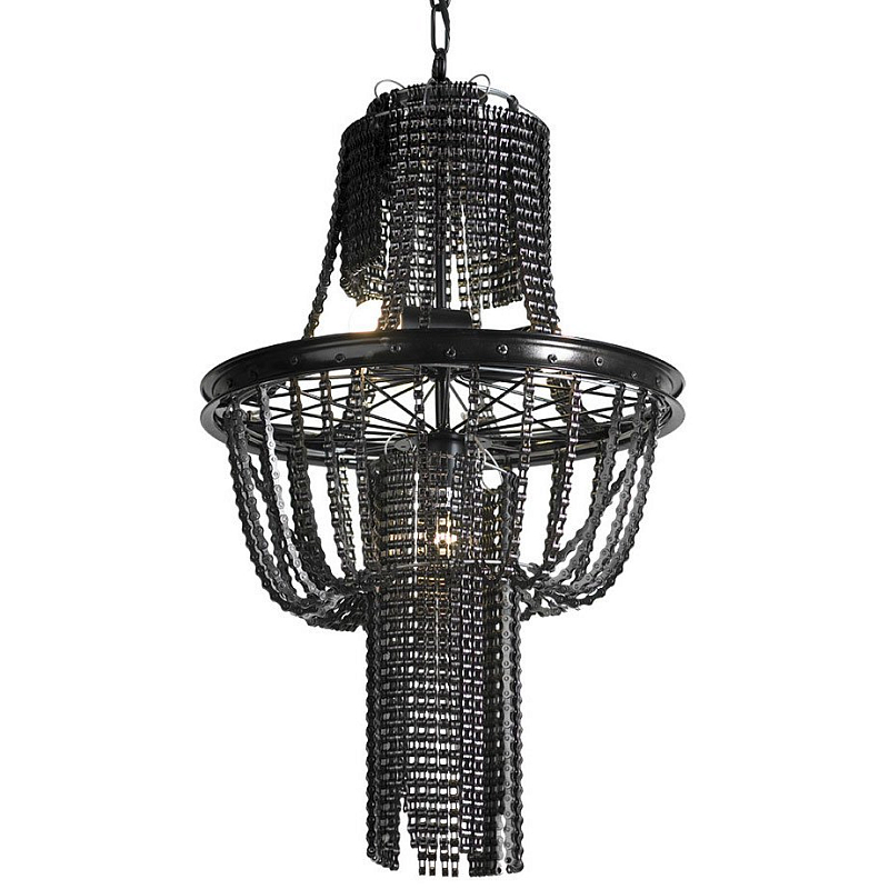 Люстра Chain chandelier Жемчужно-черный Люстра Chain chandelier Жемчужно-черный в Липецке | Loft Concept