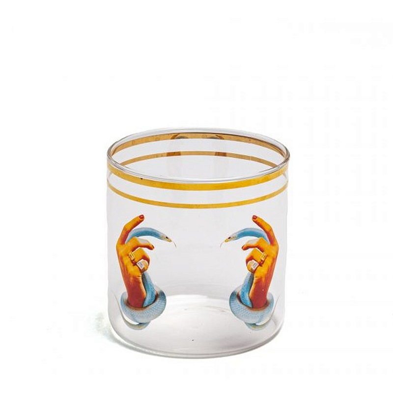 Стакан Seletti Hands With Snakes 2 Прозрачное Стекло Золотой Стакан Seletti Hands With Snakes 2 Прозрачное Стекло Золотой в Липецке | Loft Concept