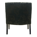 Полукресло с мягкой обивкой из жаккарда на 4-х ножках из массива березы Baroque Armchair black варинант исполнения - 2 | Loft Concept в Липецке