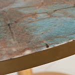 Стол обеденный круглый на золотистом основании Status Model варинант исполнения - 2 | Loft Concept в Липецке