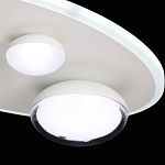 Потолочный светильник овальной формы белого цвета с 4-мя лампами Lunar Pebbles варинант исполнения - 8 | Loft Concept в Липецке