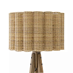Торшер с плетеным абажуром на основании в виде треноги Lamp with Wicker Lampshade варинант исполнения - 1 | Loft Concept в Липецке